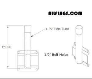 Pole Side Mount - 1.25"